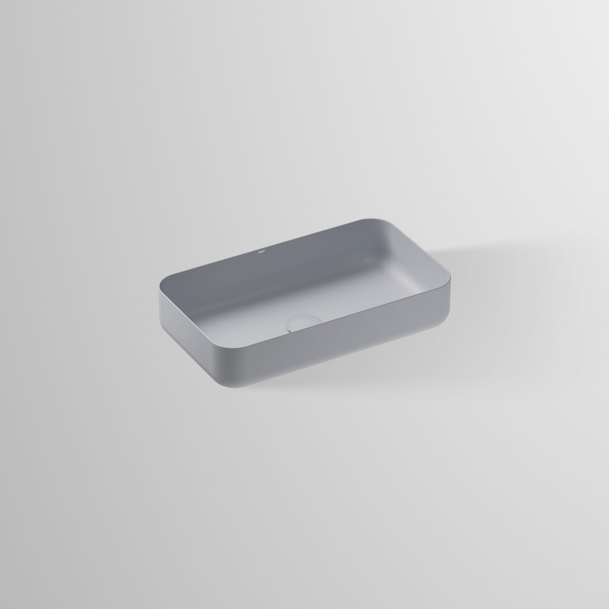 SB.SR650, Schalenbecken, rechteckig, ohne Hahnloch, ohne Überlauf