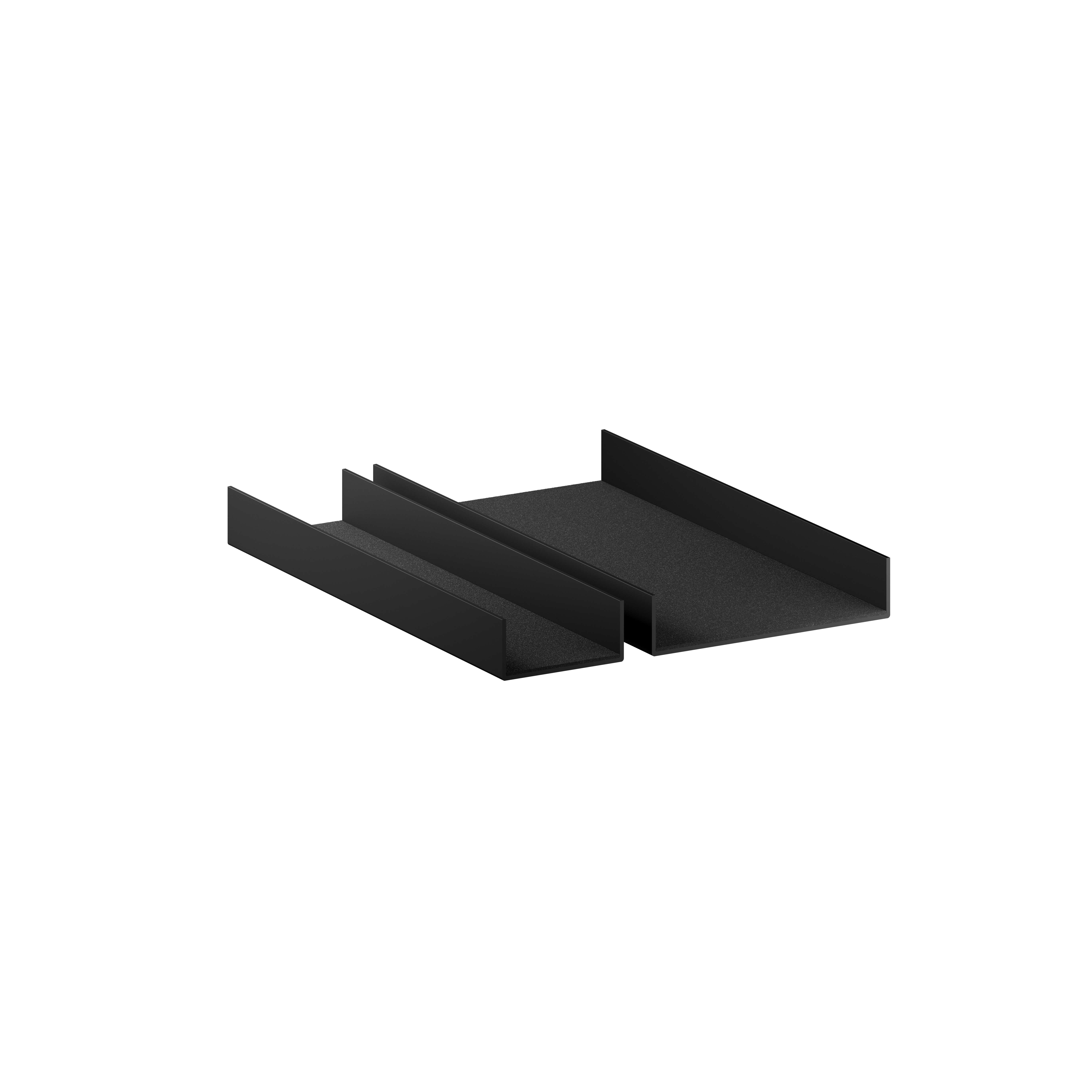 Furniture systems accessories Powder-Coated Anthracite Black Arkta 6005001668 Alape